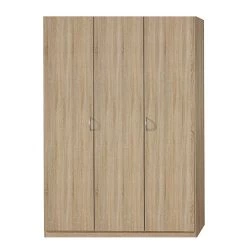 Rauch Blue Armoire à portes battantes Case I - Imitation chêne de Sonoma - 135 cm - 3 portes - Standard