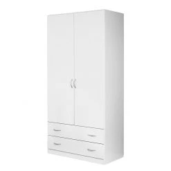 Rauch Blue Armoire à portes battantes Case IV - Largeur : 91 cm - Sans portes miroir