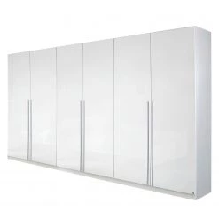 Rauch Blue Armoire à portes battantes Lorca - Blanc alpin / Blanc brillant - Largeur : 271 cm