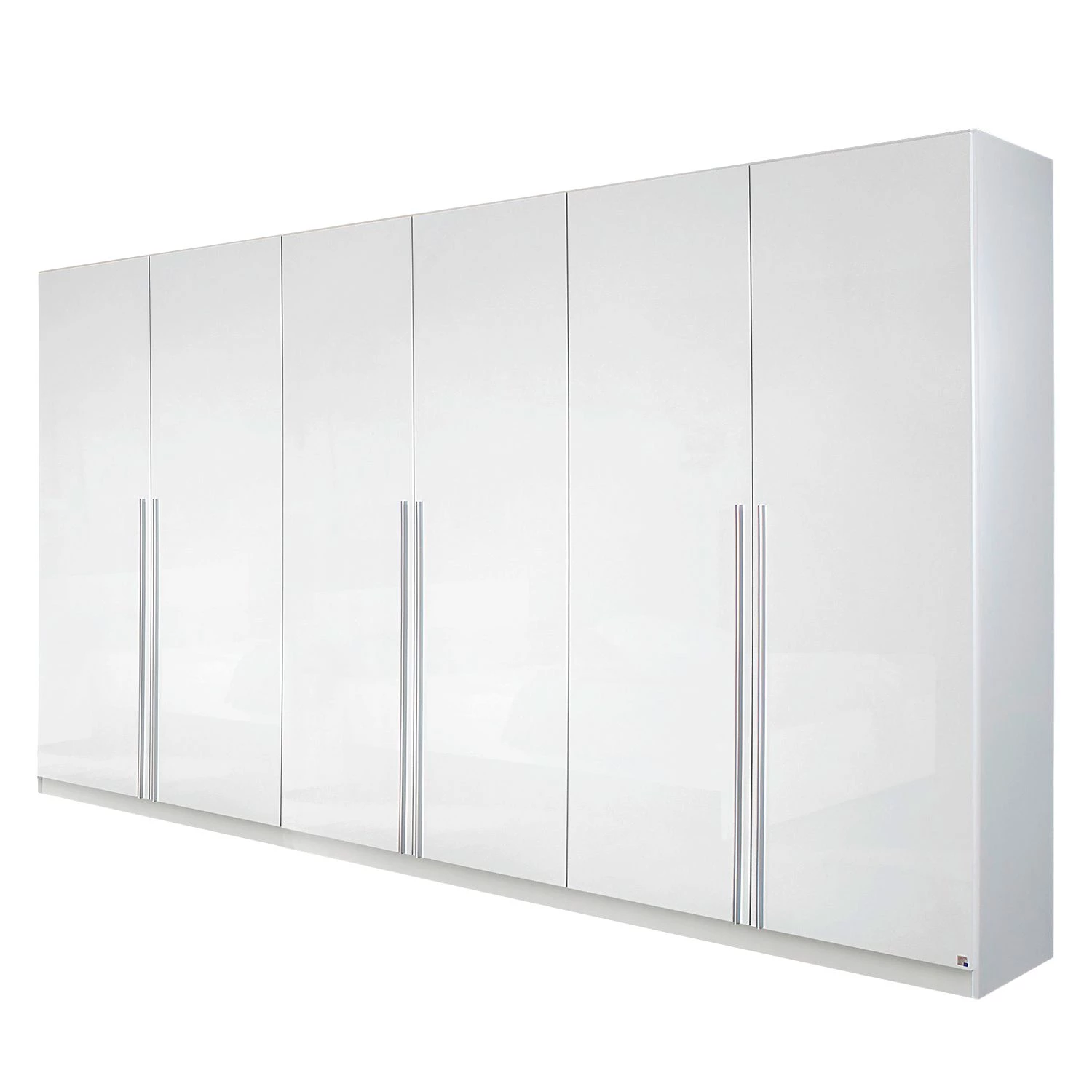 Rauch Blue Armoire à portes battantes Lorca - Blanc alpin / Blanc brillant - Largeur : 271 cm