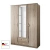 Wimex Armoire à portes battantes Nicu - Imitation chêne de San Remo - Largeur d'armoire : 135 cm - 3 portes