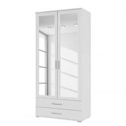 Rauch Blue Armoire à portes pivotantes Rasant - Blanc alpin - Largeur : 85 cm - 2
