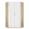 Rauch Blue Armoire d'angle Celle - Imitation chêne de Sonoma / Blanc brillant