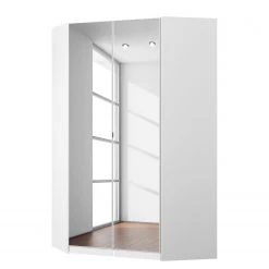 Armoire d'angle KiYDOO II - Blanc alpin - Hauteur : 210 cm