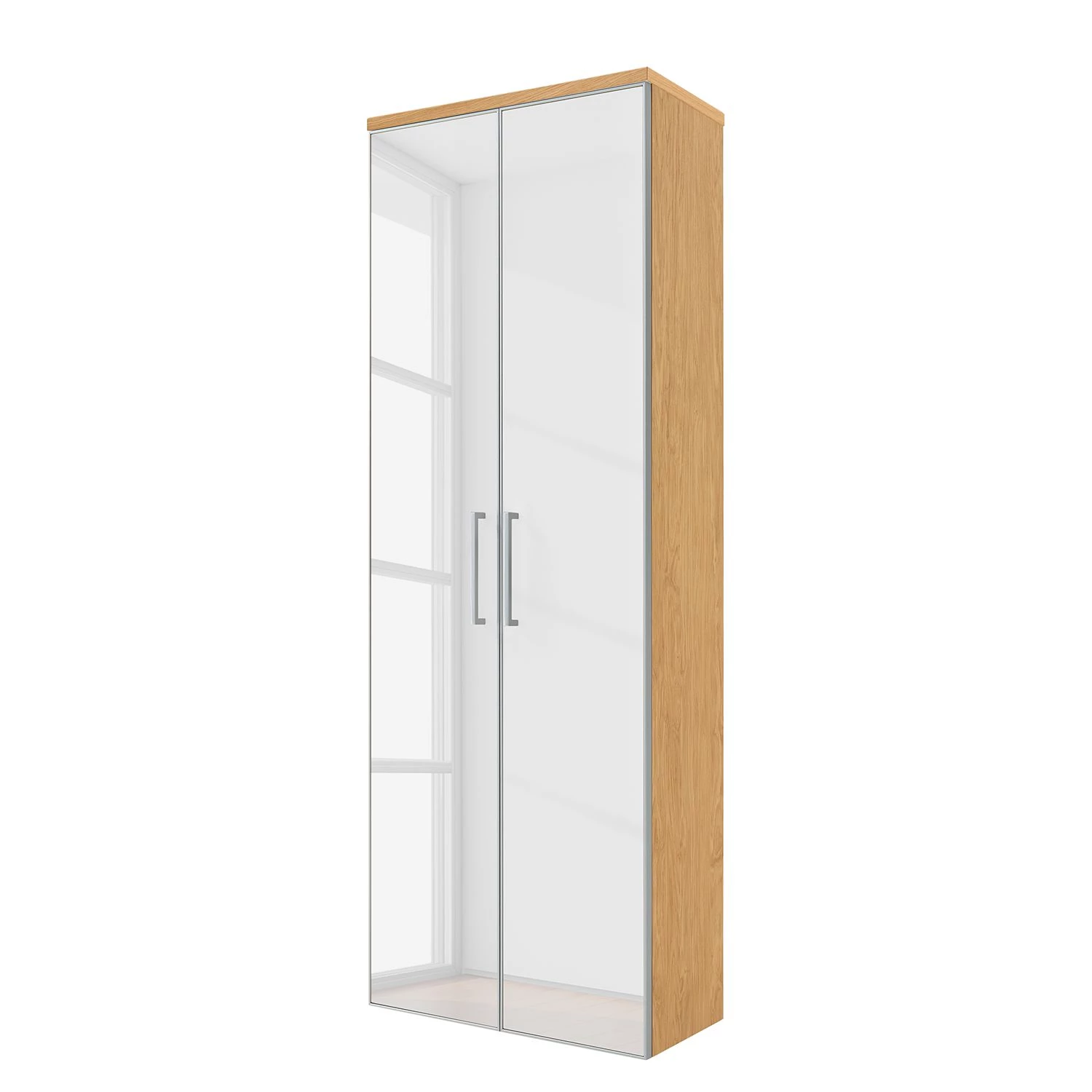 Voss Armoire murale Alavere - Blanc / Chêne blanc