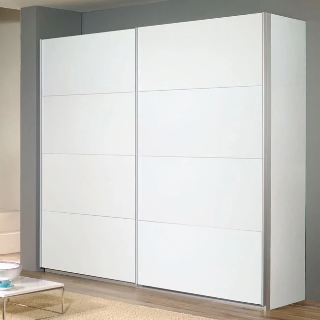 Rauch Orange Armoire à portes coulissantes Quadra II - Blanc alpin - Hauteur : 230 cm - Largeur : 181 cm – Image 2