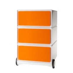 EasyOffice by Paperflow Caisson à roulettes easyBox I - Blanc / Orange