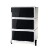 EasyOffice by Paperflow Caisson à roulettes easyBox II - Blanc / Noir