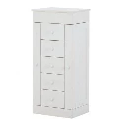 Maison Belfort Armoire à bijoux Amata - Pin massif Blanc