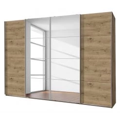 Wimex Armoire à portes coulissantes Brüssel - Imitation chêne parqueté - Largeur : 270 cm - 2