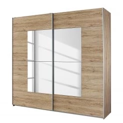 Rauch Blue Armoire à portes coulissantes Crato - Imitation chêne de San Remo clair - Largeur : 218 cm