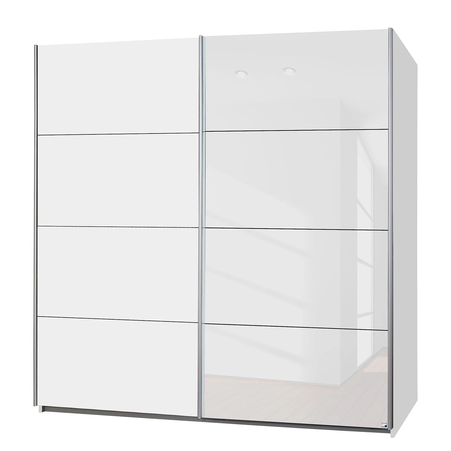 Rauch Orange Armoire portes coulissantes Subito-Color - Blanc - Largeur : 136 cm