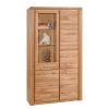 Naturoo Armoire vitrine Lombok II - Partiellement en bois massif