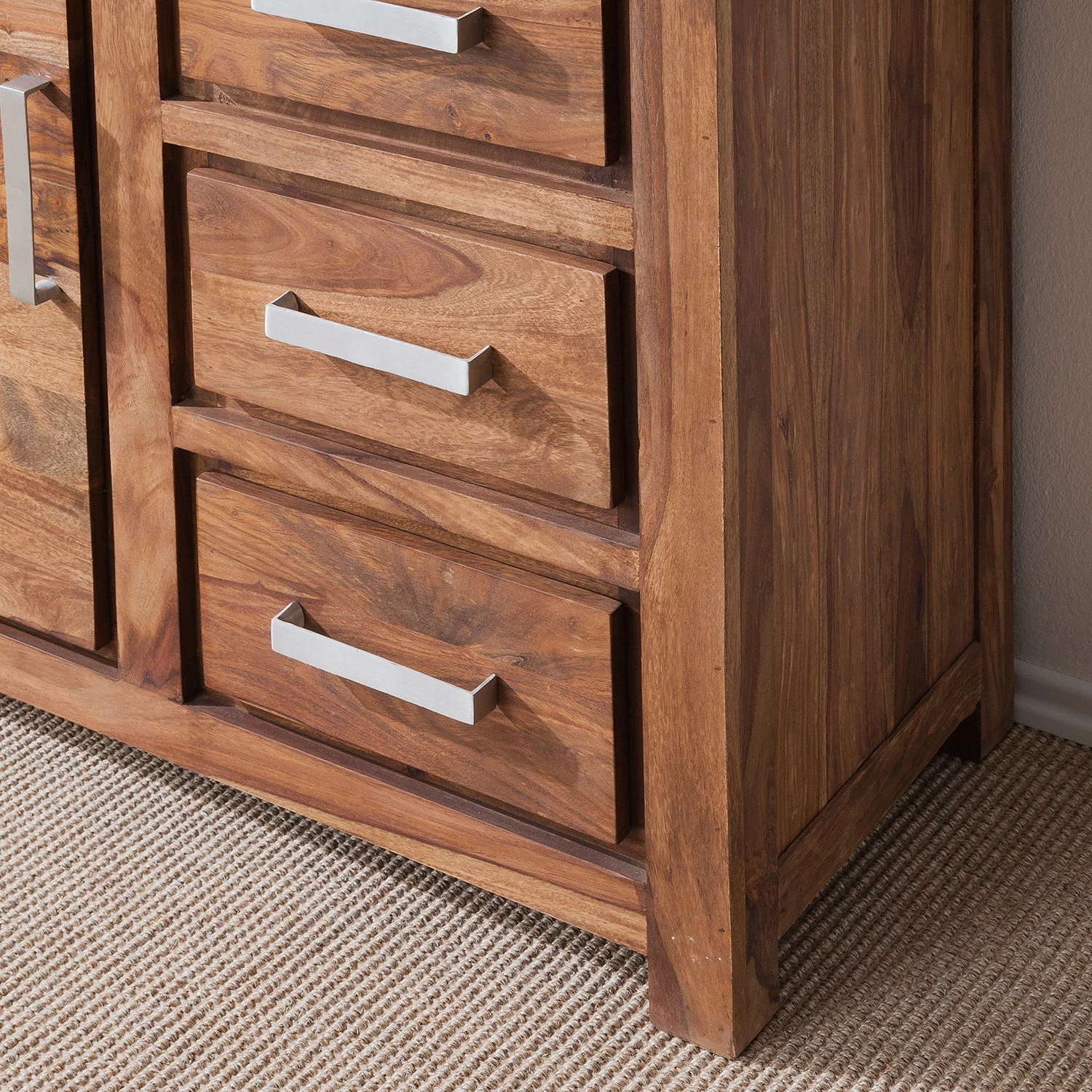 Ars Natura Armoire vitrine Ohio - Sheesham massif – Image 10