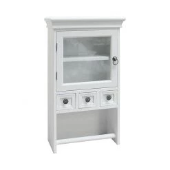 Maison Belfort Armoire murale Sousa - Paulownia partiellement massif