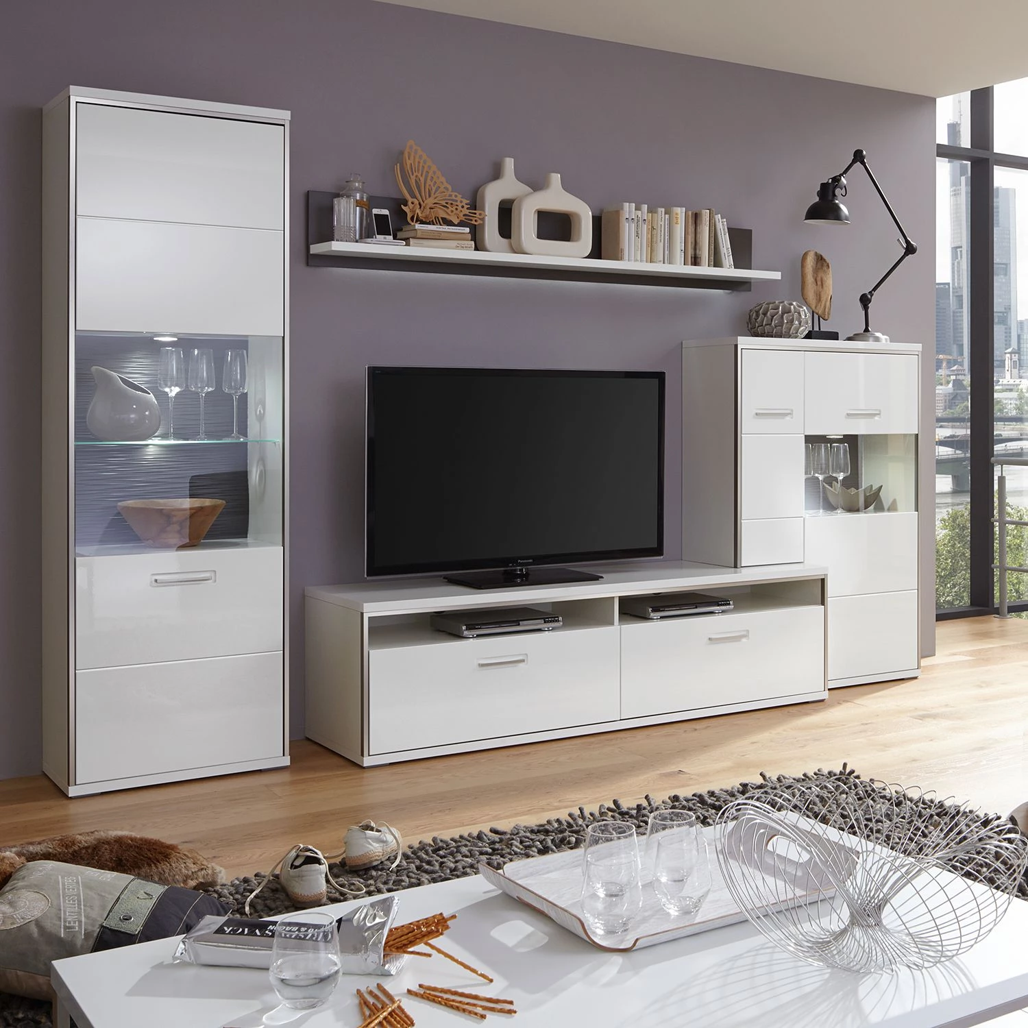 Loftscape Armoire vitrine Kushiro - Butoir à gauche – Image 2